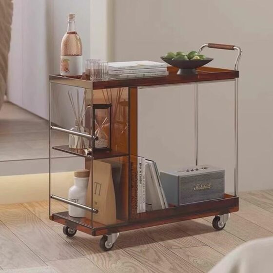 Light luxury movable high-transparent acrylic medieval living room side furniture small cart kitchen dining car side cabinet tea table
Light luxury movable high-transparent acrylic medieval living room side furniture small cart kitchen dining car side cabinet tea table