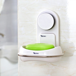 Garbo suction cup soap box punch-free European soap holder double-layer drain soap box rack wall-mounted nail-free soap rack Garbo suction cup soap box punch-free European soap holder double-layer drain soap box rack wall-mounted nail-free soap rack