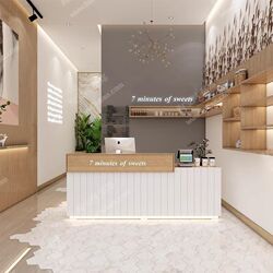 Clothing store cashier small milk tea shop bar simple modern pet shop beauty salon barber shop front desk Clothing store cashier small milk tea shop bar simple modern pet shop beauty salon barber shop front desk