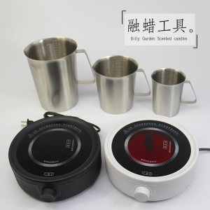 Wax pot, stainless steel measuring cup, wax-melting electric ceramic stove, quick wax-melting studio, handmade T-scented candle maker 
Wax pot, stainless steel measuring cup, wax-melting electric ceramic stove, quick wax-melting studio, handmade T-scented candle maker