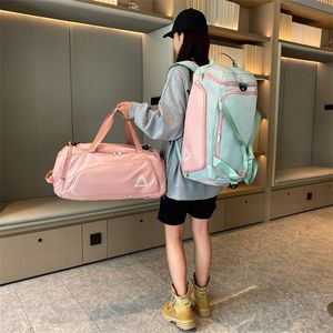 Short -distance travel backpack Large -capacity Female fitness bag men's dry and wet separation sports backpack light hand -raised Li bag Short -distance travel backpack Large -capacity Female fitness bag men's dry and wet separation sports backpack light hand -raised Li bag