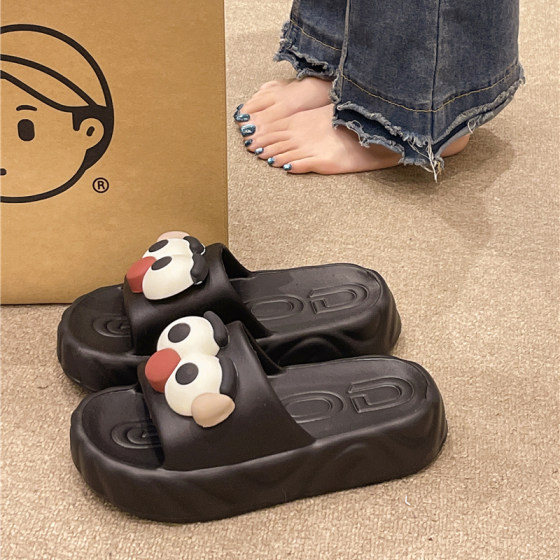 Thick-soled sandals for women in summer wear cute funny big eyes indoor bathroom bathing anti-slip flops
Thick-soled sandals for women in summer wear cute funny big eyes indoor bathroom bathing anti-slip flops