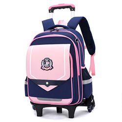 Trolley schoolbag, primary school boy, 6-12 years old, 3-6th grade, hand-drawn girl's trolley case, waterproof stair climbing case 5 Trolley schoolbag, primary school boy, 6-12 years old, 3-6th grade, hand-drawn girl's trolley case, waterproof stair climbing case 5