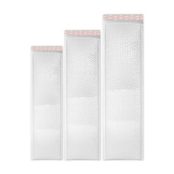 Long white laminated pearlescent film bubble envelope bag, thickened express bubble bag, waterproof and shockproof foam packaging Long white laminated pearlescent film bubble envelope bag, thickened express bubble bag, waterproof and shockproof foam packaging