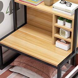 Bed laptop table, bedroom dormitory upper bunk bedside storage rack storage and organization desk bookshelf integrated Bed laptop table, bedroom dormitory upper bunk bedside storage rack storage and organization desk bookshelf integrated