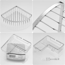 304 stainless steel triangle basket single layer corner bathroom rack hanging hotel bathroom shower room corner rack corner basket 304 stainless steel triangle basket single layer corner bathroom rack hanging hotel bathroom shower room corner rack corner basket