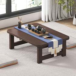 Rooftop Yuexian folding table bay window table Kang table home coffee table solid wood tatami tea table bed small table desk Rooftop Yuexian folding table bay window table Kang table home coffee table solid wood tatami tea table bed small table desk