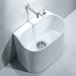 Yuanjiang mop pool mop pool balcony bathroom large mop bucket mop basin floor-standing household mop pool Yuanjiang mop pool mop pool balcony bathroom large mop bucket mop basin floor-standing household mop pool