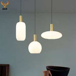 Nordic restaurant lamps modern minimalist dining room table lamp designer fashion long line bar milk white glass chandelier Nordic restaurant lamps modern minimalist dining room table lamp designer fashion long line bar milk white glass chandelier