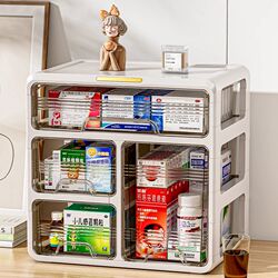 Japanese household medicine box household medicine storage box extra large capacity medicine box storage box multi-layer medicine medicine box Japanese household medicine box household medicine storage box extra large capacity medicine box storage box multi-layer medicine medicine box