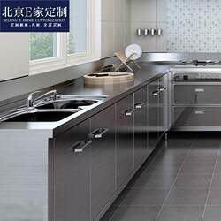 Beijing Ejia 304 fully solid stainless steel kitchen cabinets are fully customized, modern and simple, economical cabinets are customized. Beijing Ejia 304 fully solid stainless steel kitchen cabinets are fully customized, modern and simple, economical cabinets are customized.
