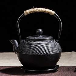 Tea-boiled Japanese iron kettle, teapot, cast iron kettle, cast iron kettle, tea making and brewing household electric pottery stove tea set Tea-boiled Japanese iron kettle, teapot, cast iron kettle, cast iron kettle, tea making and brewing household electric pottery stove tea set