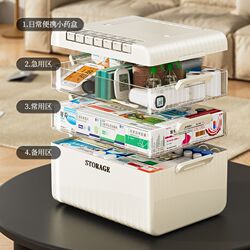 Family medicine box household medicine storage box large capacity multi-layer children's small medicine box medical care classification Family medicine box household medicine storage box large capacity multi-layer children's small medicine box medical care classification