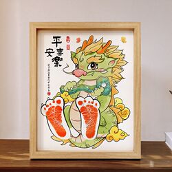 Zodiac Rabbit Souvenir Full Moon Baby Hands and Footprints Newborn 100 Days Baby Hands and Footprints Collection and Production Zodiac Rabbit Souvenir Full Moon Baby Hands and Footprints Newborn 100 Days Baby Hands and Footprints Collection and Production