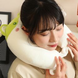 Deformable and convertible vegetable dog u-shaped pillow neck pillow neck pillow back pillow u-shaped pillow cervical vertebra pillow travel portable and storage Deformable and convertible vegetable dog u-shaped pillow neck pillow neck pillow back pillow u-shaped pillow cervical vertebra pillow travel portable and storage