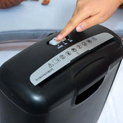 Paper shredder office small office household shredder strip paper cutter mini gear electric small Paper shredder office small office household shredder strip paper cutter mini gear electric small