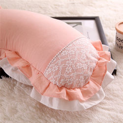 Buckwheat pillow U-shaped crescent-shaped tartary buckwheat hard pillow core washed cotton Korean style lace pillowcase to aid sleep and neck pillow Buckwheat pillow U-shaped crescent-shaped tartary buckwheat hard pillow core washed cotton Korean style lace pillowcase to aid sleep and neck pillow