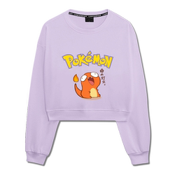 Pokémon Japanese animation sports customizable cute and smart Pokémon short couple high-waisted round-neck sweatshirt Pokémon Japanese animation sports customizable cute and smart Pokémon short couple high-waisted round-neck sweatshirt