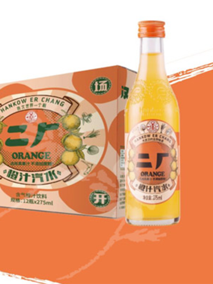 武汉口二厂 水蜜桃汽水饮料 武汉口二厂 水蜜桃汽水饮料