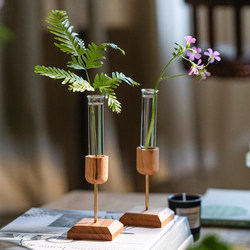 Test Tube Vase Decoration for Living Room, Flower Arrangement, Transparent Glass Hydroponic Flower Container, Light Luxury, High-End Feel, Office Desk Decoration Test Tube Vase Decoration for Living Room, Flower Arrangement, Transparent Glass Hydroponic Flower Container, Light Luxury, High-End Feel, Office Desk Decoration