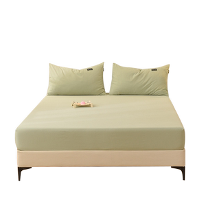 All cotton Class A simple solid color bed cover 100 pure cotton bed sheet three-piece set dormitory single bed cover mattress protective cover 
All cotton Class A simple solid color bed cover 100 pure cotton bed sheet three-piece set dormitory single bed cover mattress protective cover