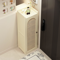 Small Shoe Cabinet, Shoe Rack, Multi-Layer Home Entryway Storage Rack, Extremely Narrow Model, Simple Small Apartment Single-Door Entryway Cabinet Small Shoe Cabinet, Shoe Rack, Multi-Layer Home Entryway Storage Rack, Extremely Narrow Model, Simple Small Apartment Single-Door Entryway Cabinet