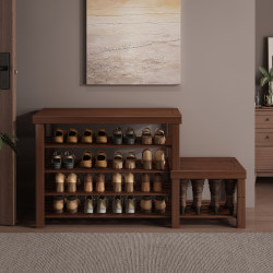 Multi-Layer Shoe Rack for Home Use at the Entrance, Simple Shoe Cabinet with Integrated Bench, Entryway Shoe Storage Rack, 2025 New Model Multi-Layer Shoe Rack for Home Use at the Entrance, Simple Shoe Cabinet with Integrated Bench, Entryway Shoe Storage Rack, 2025 New Model