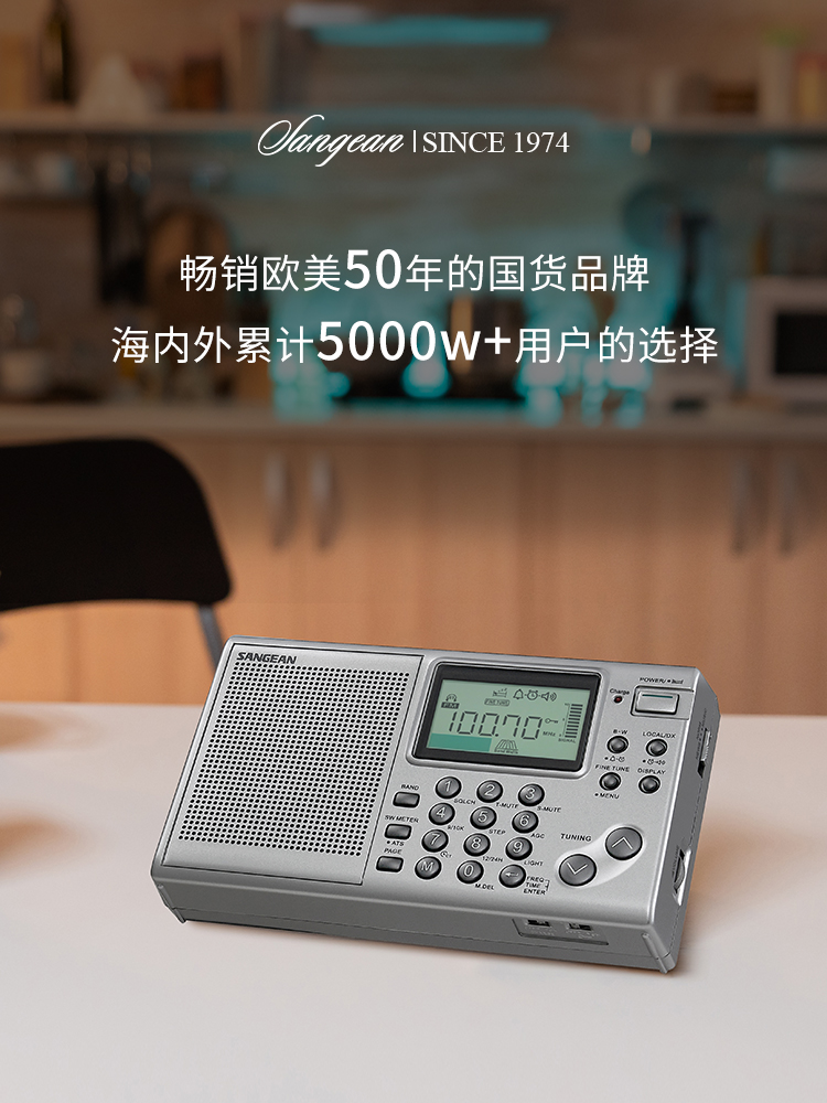 Sangean ATS-405 ポータブルマルチバンドラジオ - FM/AM/SW