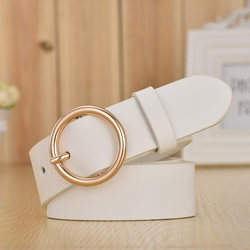 Women's Wide Leather Belt, Genuine Black Leather, Simple and Versatile, Korean Style, Casual Round Buckle, Pin Buckle, Women's Belt, Decorative Trouser Belt Women's Wide Leather Belt, Genuine Black Leather, Simple and Versatile, Korean Style, Casual Round Buckle, Pin Buckle, Women's Belt, Decorative Trouser Belt