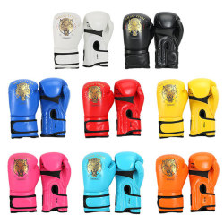 New Tiger Head Laser Thickened Adult Men's and Women's Boxing Gloves Fighting Boys Training Gloves Breathable Boxing Gloves New Tiger Head Laser Thickened Adult Men's and Women's Boxing Gloves Fighting Boys Training Gloves Breathable Boxing Gloves