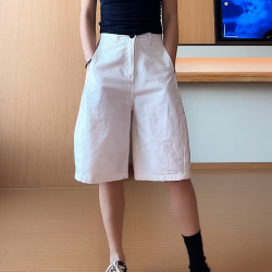 Fashionable and simple high-waisted loose wide-leg shorts for women Fashionable and simple high-waisted loose wide-leg shorts for women