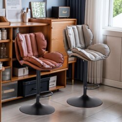 Bar Stool for Home Use, Light Luxury Stainless Steel High Stool, Adjustable and Swivelable Bar Chair, High Bar Chair with Backrest, Bar Stool Bar Stool for Home Use, Light Luxury Stainless Steel High Stool, Adjustable and Swivelable Bar Chair, High Bar Chair with Backrest, Bar Stool