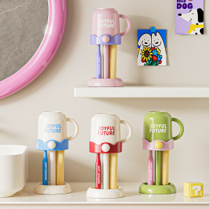 Student dormitory brushing cups and school students toiletries set electric toothbrushes and teeth jars and mouthwash cup storage rack 
Student dormitory brushing cups and school students toiletries set electric toothbrushes and teeth jars and mouthwash cup storage rack