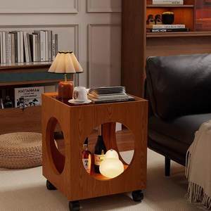 Medieval style movable tea side table living room sofa corner table 2025 new home bedside table trolley storage rack 
Medieval style movable tea side table living room sofa corner table 2025 new home bedside table trolley storage rack