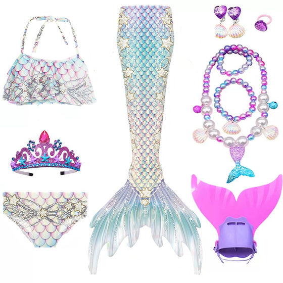 Mermaid tail children's swimsuit girl princess skirt bikini clothing split babies swimsuit girls Mermaid tail children's swimsuit girl princess skirt bikini clothing split babies swimsuit girls