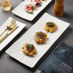 Pure White High-End Ceramic Rectangular Plate Sushi Plate Sashimi Plate Western Food Plate Cake Plate Snack Plate Restaurant Tableware Pure White High-End Ceramic Rectangular Plate Sushi Plate Sashimi Plate Western Food Plate Cake Plate Snack Plate Restaurant Tableware