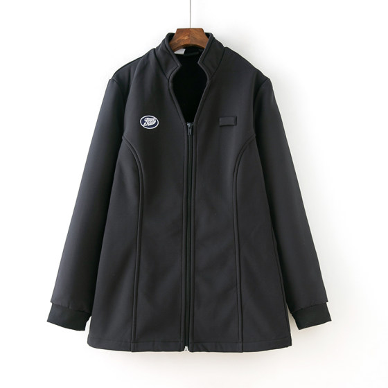 536 autumn and winter new foreign trade women's commute Korean sports style stand -up collar long -sleeved plus velvet black jacket
536 autumn and winter new foreign trade women's commute Korean sports style stand -up collar long -sleeved plus velvet black jacket