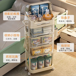 Baby Product Storage Rack Mobile Trolley for Baby Bottles, Tableware, Draining, Dustproof Storage Box, Storage Cabinet Baby Product Storage Rack Mobile Trolley for Baby Bottles, Tableware, Draining, Dustproof Storage Box, Storage Cabinet