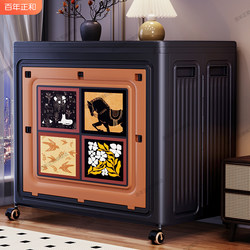 Clothes Storage Box, Extra Large Capacity, Household Flip-Top Foldable Storage Box for Organizing Vintage-Style Clothing and Quilts Clothes Storage Box, Extra Large Capacity, Household Flip-Top Foldable Storage Box for Organizing Vintage-Style Clothing and Quilts