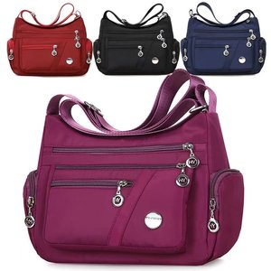 New multi-zipper shoulder bag for women, versatile casual crossbody bag, Korean style simple nylon bag, Oxford cloth shoulder bag 
New multi-zipper shoulder bag for women, versatile casual crossbody bag, Korean style simple nylon bag, Oxford cloth shoulder bag