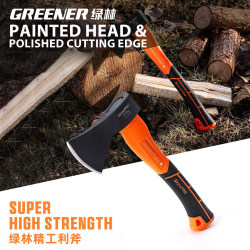 Green Forest Axe for Chopping Firewood, All-Steel High Manganese Steel Rural Firewood Splitting Axe, Outdoor Firefighting Mountain Axe, Bone-Cutting Axe Green Forest Axe for Chopping Firewood, All-Steel High Manganese Steel Rural Firewood Splitting Axe, Outdoor Firefighting Mountain Axe, Bone-Cutting Axe
