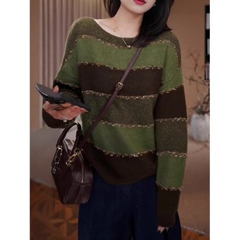 Sweater loose fashion slimming sweater 
Sweater loose fashion slimming sweater