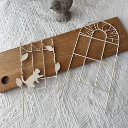 Retro Nostalgic Mini Iron Cat Arch Climbing Frame Garden Balcony Decoration Ornaments Garden Landscaping Garden Retro Nostalgic Mini Iron Cat Arch Climbing Frame Garden Balcony Decoration Ornaments Garden Landscaping Garden