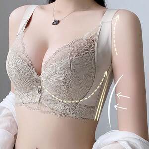 Mannifen thin bra big breasts show small gathering breasts to prevent sagging correction external expansion adjustment underwear for women 
Mannifen thin bra big breasts show small gathering breasts to prevent sagging correction external expansion adjustment underwear for women