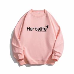 Herbalife Autumn and Winter New Pure Cotton Sweatshirt for Men, Solid Color Loose Round Neck Sweatshirt for Men and Women Herbalife Autumn and Winter New Pure Cotton Sweatshirt for Men, Solid Color Loose Round Neck Sweatshirt for Men and Women