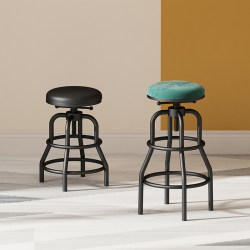 Bar Stool High Chair Wrought Iron Home Use with Backrest Adjustable Bar Stool Modern High Chair Simple Bar Chair High Stool Bar Stool High Chair Wrought Iron Home Use with Backrest Adjustable Bar Stool Modern High Chair Simple Bar Chair High Stool