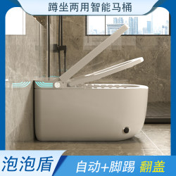 New Squatting Dual-Use Smart Toilet All-In-One Squatting Pit with Bubble Shield Automatic Flip-Top Toilet to Squatting Toilet New Squatting Dual-Use Smart Toilet All-In-One Squatting Pit with Bubble Shield Automatic Flip-Top Toilet to Squatting Toilet