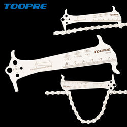 Bicycle Chain Wear Measuring Ruler Mountain Bike Road Bike Chain Stretch Detection Caliper Replacement Chain Tool Bicycle Chain Wear Measuring Ruler Mountain Bike Road Bike Chain Stretch Detection Caliper Replacement Chain Tool