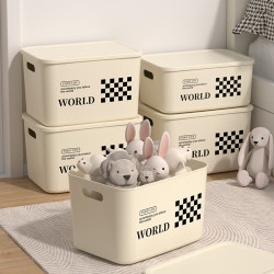 Desktop Storage Box for Cosmetics, Snacks, and Miscellaneous Items, Home Entryway Rectangular Organizer with Lid, Light Luxury Storage Solution Desktop Storage Box for Cosmetics, Snacks, and Miscellaneous Items, Home Entryway Rectangular Organizer with Lid, Light Luxury Storage Solution