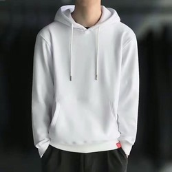 Autumn Men's Thin Hooded Sweatshirt Casual Solid White Black Hooded Pullover Couple Men's Clothing Hooded Jacket Trendy Autumn Men's Thin Hooded Sweatshirt Casual Solid White Black Hooded Pullover Couple Men's Clothing Hooded Jacket Trendy